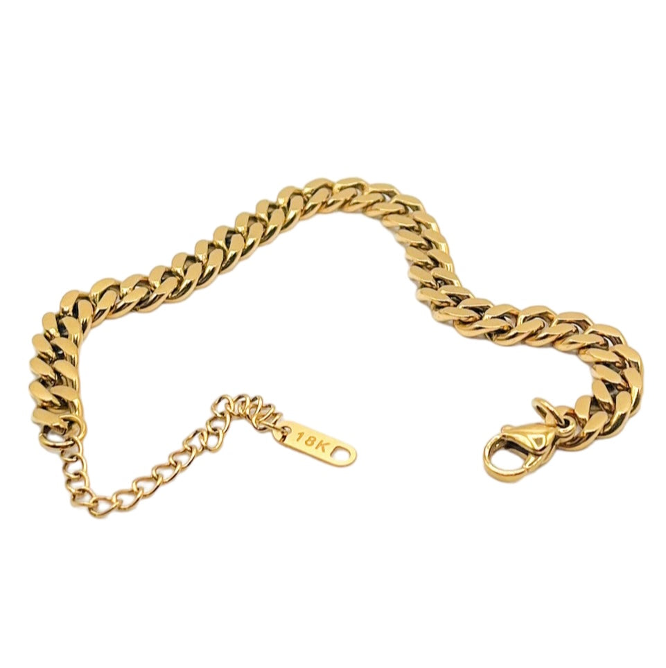 GOLD PLATED CHAIN BRACELET